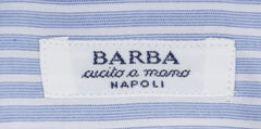 Barba Napoli Light Blue Striped Shirt - Slim - (D443714U63R) - Parent
