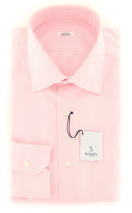 Barba Napoli Pink Micro-Check Cotton Shirt - Full - 15.75/40 - (U4)