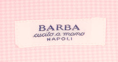Barba Napoli Pink Micro-Check Cotton Shirt - Full - (U4) - Parent