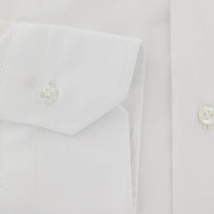 Barba Napoli White Solid Cotton Shirt - Full - (824) - Parent