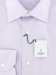 Barba Napoli Purple Micro-Check Cotton Shirt - Full - (U3) - Parent