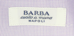 Barba Napoli Purple Micro-Check Cotton Shirt - Full - (U3) - Parent