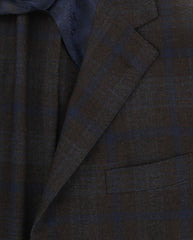 Barba Napoli Dark Brown Wool Plaid Sportcoat - (BNGULELLO45297612) - Parent