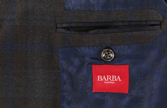 Barba Napoli Dark Brown Wool Plaid Sportcoat - (BNGULELLO45297612) - Parent