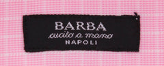 Barba Napoli Pink Check Shirt - Extra Slim - 16.5/42 - (I1U13T141)