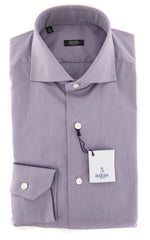 Barba Napoli Purple Solid Shirt - Extra Slim - 14.5/37 - (258U13T)