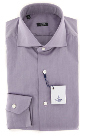 Barba Napoli Purple Shirt - Extra Slim