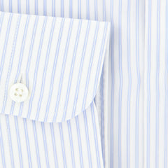 Barba Napoli Light Blue Striped Shirt - Extra Slim - (I153642U13R) - Parent