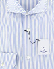 Barba Napoli Light Blue Striped Shirt - Extra Slim - (I1U65U13R) - Parent