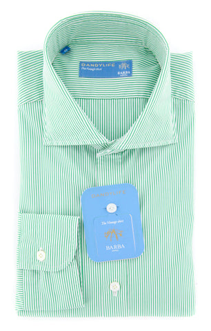 Barba Napoli Green Shirt - Extra Slim