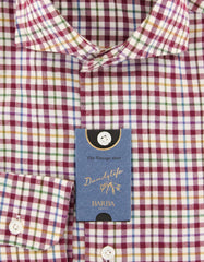 Barba Napoli Red Plaid Shirt - Extra Slim - (BN08UU13R) - Parent