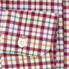 Barba Napoli Red Plaid Shirt - Extra Slim - (BN08UU13R) - Parent