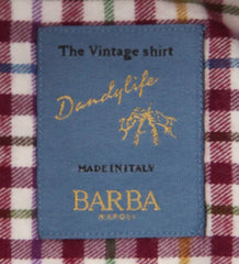 Barba Napoli Red Plaid Shirt - Extra Slim - (BN08UU13R) - Parent