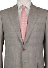 Cesare Attolini Brown Super 110's Plaid Suit - (348) - Parent