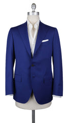 Cesare Attolini Blue Wool Solid Sportcoat - 46/56 - (209)