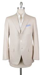 Cesare Attolini Beige Cotton Solid Sportcoat - 40/50 - (206)