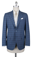 Cesare Attolini Blue Wool Plaid Sportcoat - 38/48 - (210)