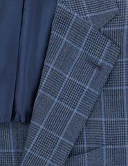 Cesare Attolini Blue Wool Plaid Sportcoat - (210) - Parent