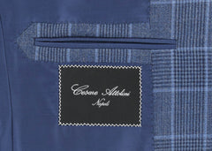 Cesare Attolini Blue Wool Plaid Sportcoat - (210) - Parent