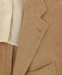 Cesare Attolini Caramel Brown Solid Sportcoat - (CA35953317) - Parent