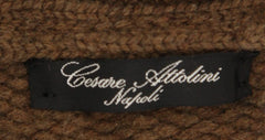 $1800 Cesare Attolini Brown Cashmere Sweater - Cardigan - (CAWSBRN1) - Parent