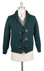 Cesare Attolini Dark Green Cashmere Sweater - Cardigan - Medium/50 (WSGRN)