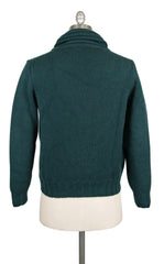 Cesare Attolini Dark Green Cashmere Sweater - Cardigan (WSGRN) - Parent
