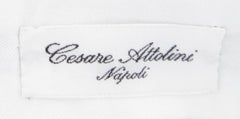 Cesare Attolini Navy Blue Solid Cotton Blend Pants - Slim - (781) - Parent