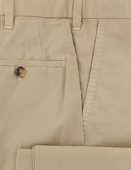 Cesare Attolini Beige Solid Pants - Slim - (CAS10CA17N11) - Parent