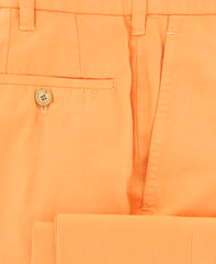 Cesare Attolini Orange Solid Pants - Slim - (CAS10CA17O11) - Parent
