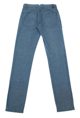 Cesare Attolini Denim Blue Solid Pants - Slim - (CA112208131B) - Parent