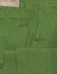 Cesare Attolini Green Solid Cotton Pants - Slim - (CA328232) - Parent