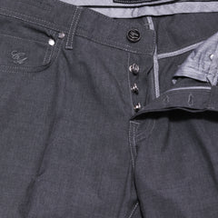 Cesare Attolini Gray Solid Jeans - Slim - (1090) - Parent