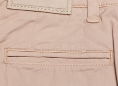 Cesare Attolini Light Brown Solid Cotton Blend Pants - Slim - (1128) - Parent