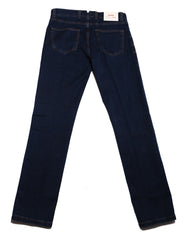 Cesare Attolini Denim Blue Solid Jeans - Slim - (1174) - Parent
