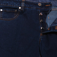 Cesare Attolini Denim Blue Solid Jeans - Slim - (1174) - Parent