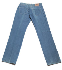 Cesare Attolini Dark Blue Solid Cotton Blend Pants - Slim - (1833) - Parent