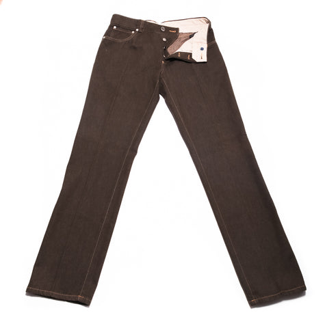 Cesare Attolini Brown Jeans - Slim