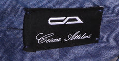 Cesare Attolini Navy Blue Solid Jeans - Slim - (1132) - Parent