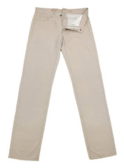 Canali Beige Solid Pants - Slim - (915009062388) - Parent