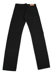 Canali Black Solid Pants - Slim - (9153090952) - Parent