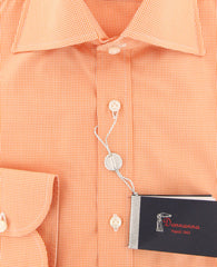 New Donnanna Orange Micro-Check Shirt - Extra Slim - (MCOORGWR1) - Parent