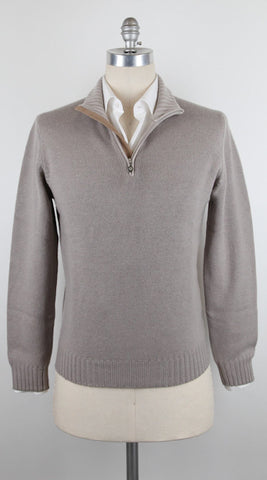 Luigi Borrelli Light Brown Sweater – Size: Medium US / 50 EU