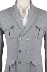 Luigi Borrelli Gray Sweater - Cardigan - Medium/50 - (12/B18406DP/13971)