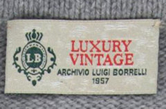 Luigi Borrelli Gray Sweater - Cardigan - Medium/50 - (12/B18406DP/13971)