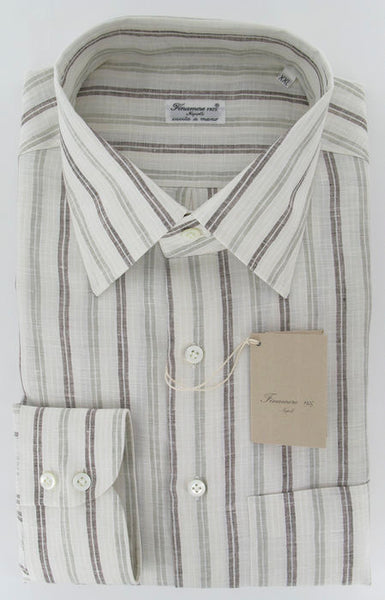 Finamore Napoli Beige Shirt Medium
