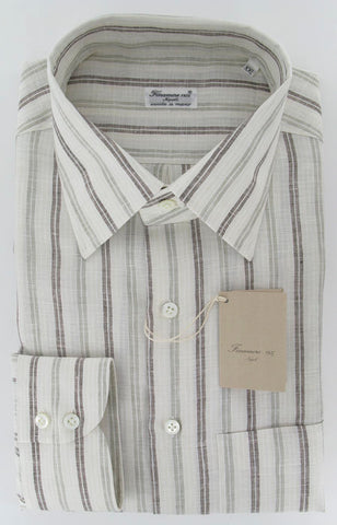Finamore Napoli Beige Shirt – Size: Medium US