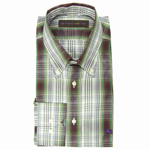 Etro Green Shirt - Slim