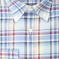 Etro Light Blue Plaid Cotton Shirt - Extra Slim - (GR) - Parent