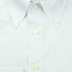 Etro Light Blue Striped Cotton Shirt - Extra Slim - (LM) - Parent